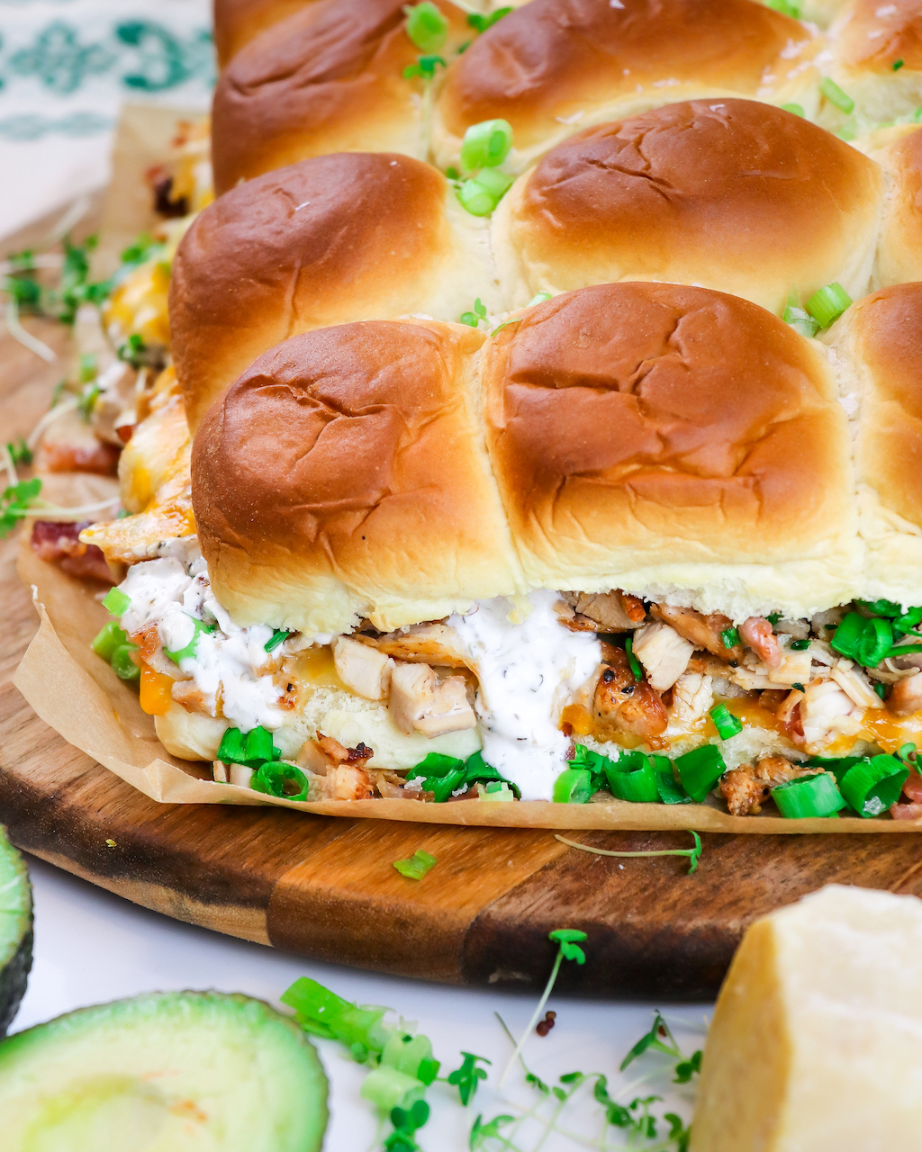 Bacon Ranch Chicken Sliders
